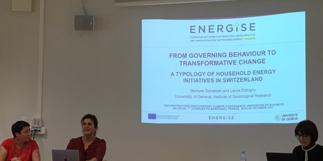 ENERGISE at the "Deconstruction Participatory Climate Governance" workshop